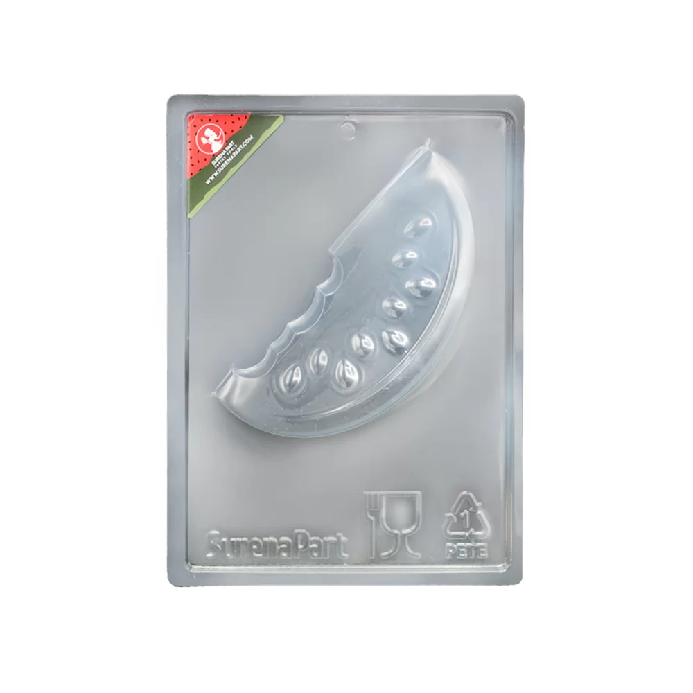 قالب طلقی هندوانه گازخورده | قالب شکلات و ژله یلدایی با طلق فودگرید و خروج آسان