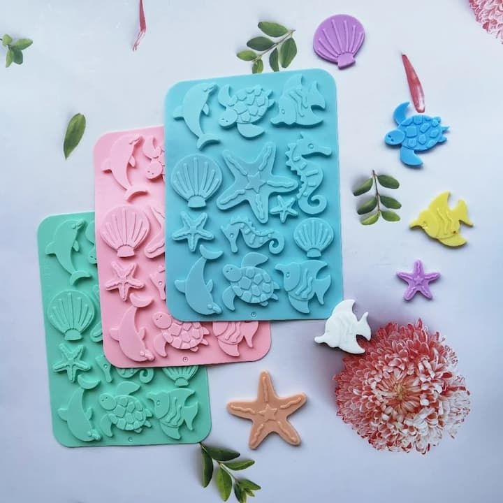 قالب سیلیکونی اشکال دریایی