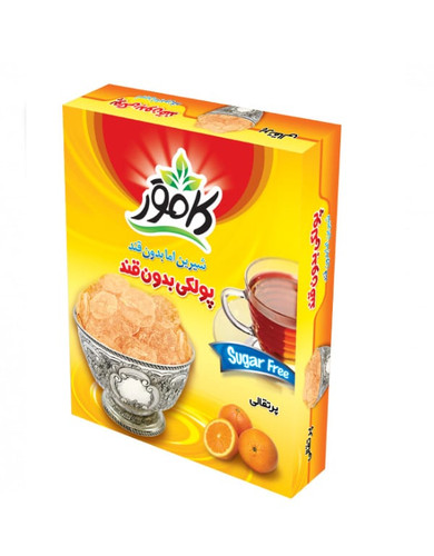 پولکی بدون قند و رژیمی پرتقالی کامور