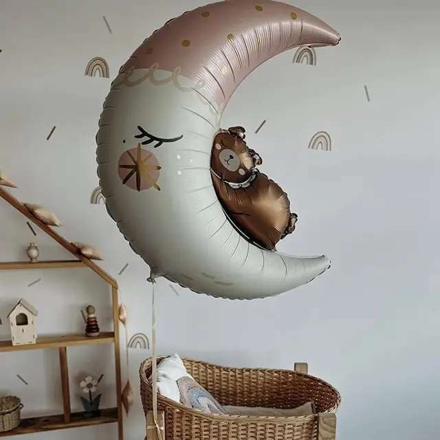 بادکنک فویلی ماه و خرس